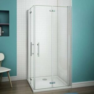 Frameless Bi fold Shower Door Pivot Enclosure