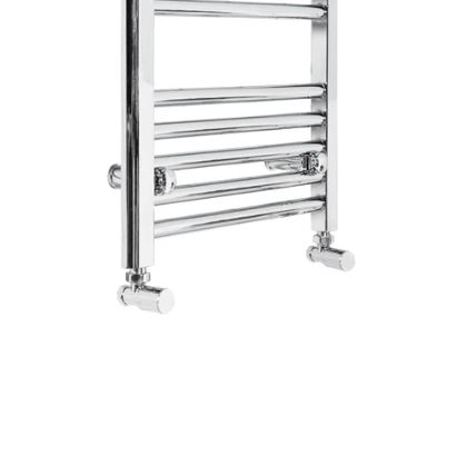 Chrome Bathroom Central Heating Towel Rail Straight Designer Ladder Radiator Warmer - Image 5