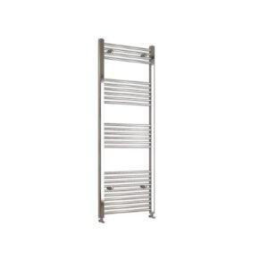 Chrome Bathroom Central Heating Towel Rail Straight Designer Ladder Radiator Warmer